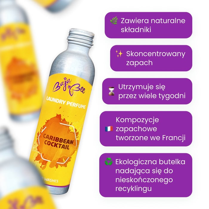 Perfumy do prania - Caribbean Cocktail, 250 ml, 50 prań