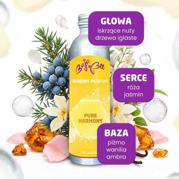 Perfumy do prania - Pure Harmony, 250 ml, 50 prań