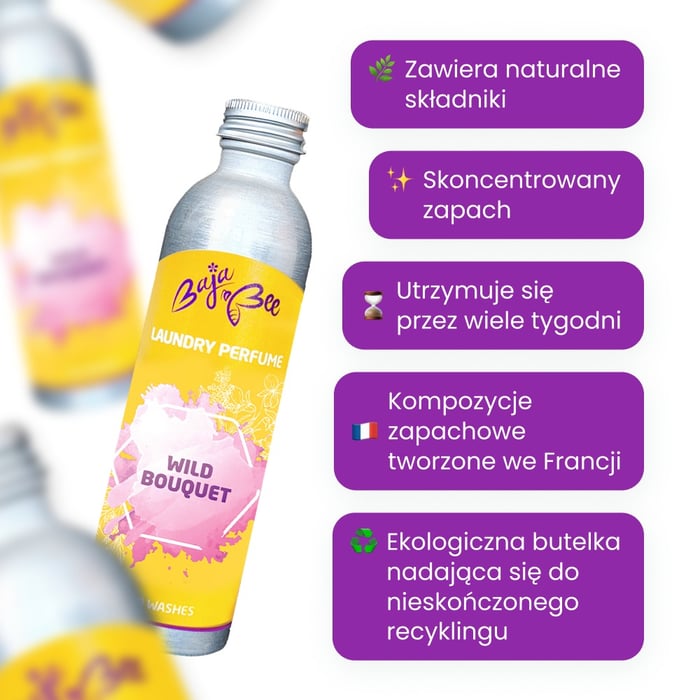 Perfumy do prania - Wild Bouquet, 250 ml, 50 prań