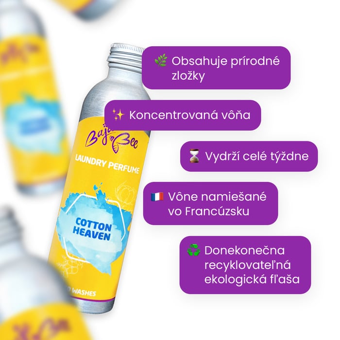 Parfém na pranie - Cotton Heaven, 250 ml, 50 praní