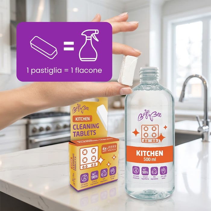 Sgrassatore cucina in pastiglie ECO – 1 pz., profumo di arancia
