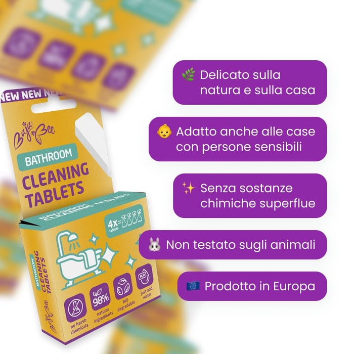 Anticalcare bagno in pastiglie ECO – 1 pz., profumo di limone