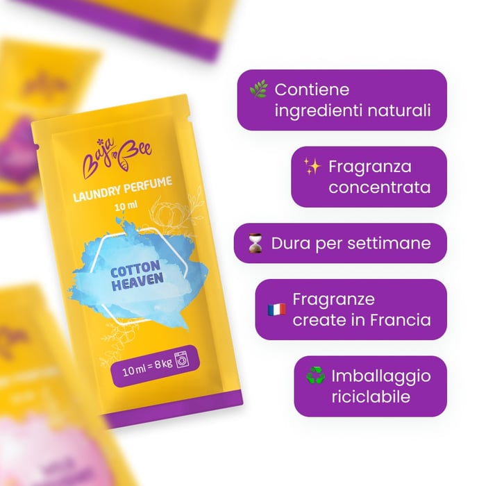 Campioni di profumatori per bucato - 5 pz. x 10 ml